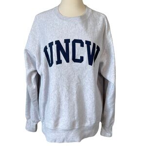 Champion Gray Collegiate Sweatshirt Relaxed Fit